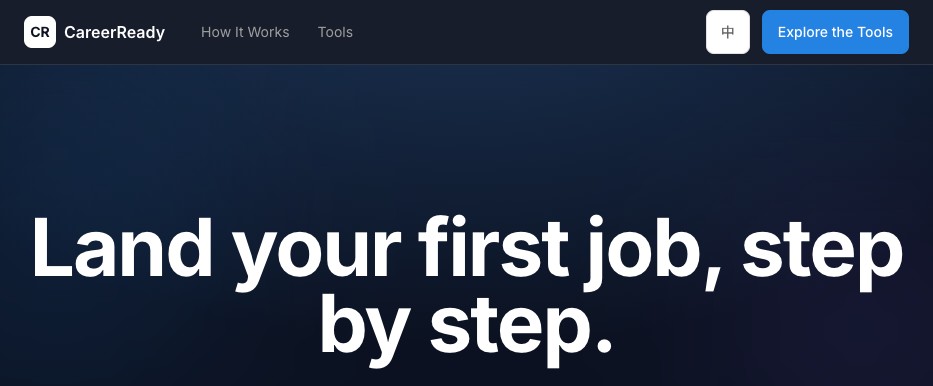CareerReady — job prep dashboard with career tools
